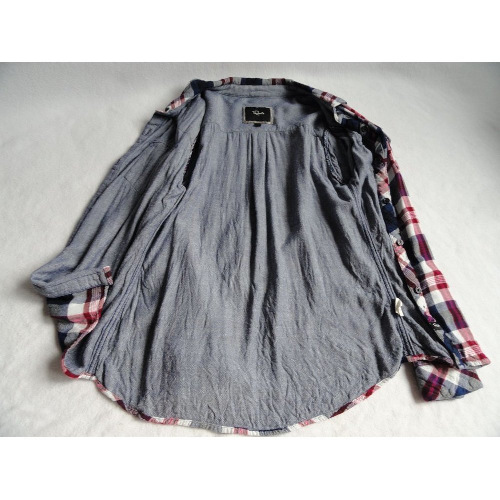 Rails Double Layer Red And Blue Plaid Flannel - S… - image 7